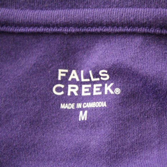 Falls Creek Purple Short Sleeved T Shirt Knit Top Size M NWT - Picture 3 of 3